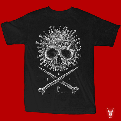 Available artwork dark illustration death die dotwork hic et nunc horror art illustration macabre nft nfts sebrodbrick skull skull art skullandbone virus viruses