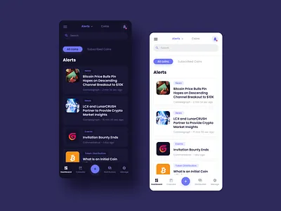 Mobile Cryptocurrency UX bitcoin black and white cryptocurrency ux