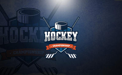 HOCKEY CHAMPIONSHIP badge brand identity branding championship esports hockey illustration logo mascot vector