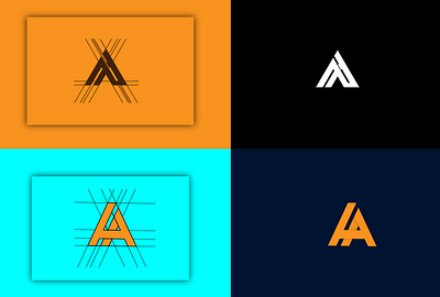 AA Monogram Logo artist logo branding business logos letter logo logo logo design minimalist logo monogram logo professional logo typography