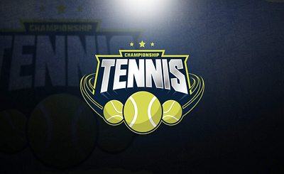 TENNIS CHAMPIONSHIP badge badge logo brand brand identity branding championship emblem logo tennis tournament vector