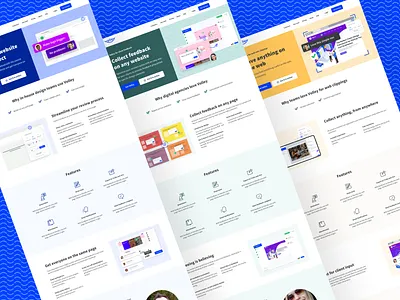 Volley Use Case Pages blue clean extension simple ui design use case ux design volley web design