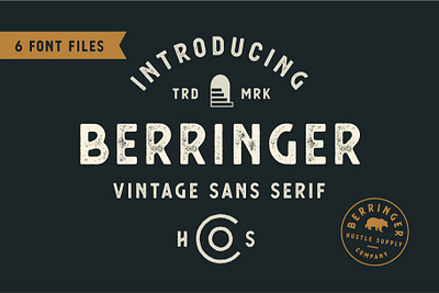 Berringer - Vintage Type Family font font design font family new font typeface typography vintage font