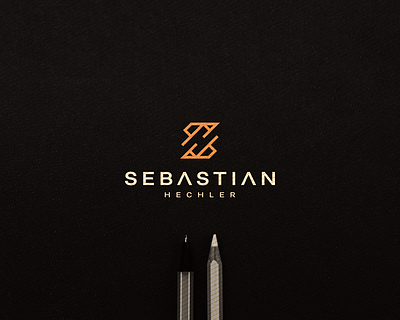Sebastian Hechler - SH Monogram branding design flat icon lettering lettermark logo minimal monogram sh symbol vector