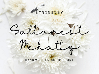 Sallamest Handwritten Script Font elegant invitation logo luxury typography