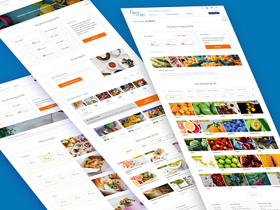 LEL - Diet Website diet figma food fruit shoppinglist ui uiux ux vegetable webdesign