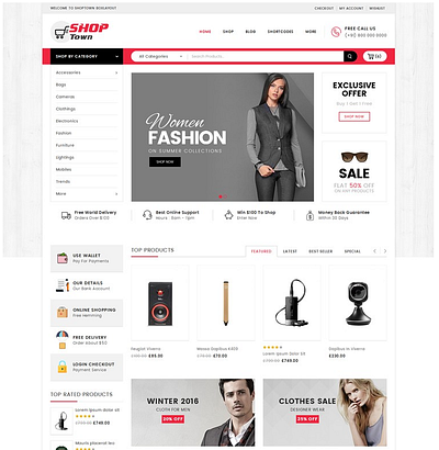 Shop Town Multipurpose WooCommerce Theme multipurpose woocommerce theme woocommerce theme