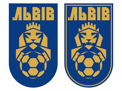 My version of the new emblem of FC "Lviv". animal logo brand identity branding branding design emblem design emblem logo football badge football branding football club football logo lion logo logo design rebranding soccer emblem soccer logo sports design sports emblem sports logo vote