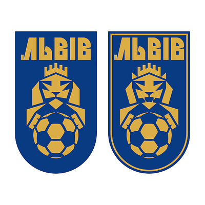 My version of the new emblem of FC "Lviv". animal logo brand identity branding branding design emblem design emblem logo football badge football branding football club football logo lion logo logo design rebranding soccer emblem soccer logo sports design sports emblem sports logo vote