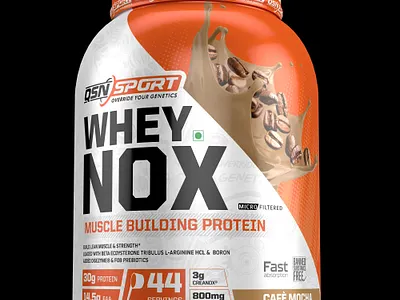 TEST WHEY NOX ORANGE 3d 3d art art concept label packaging logo protein sport supplement supplement label design supplements whey