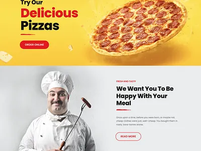 Lunco fast food webdesign burger fast food ui webdesign website