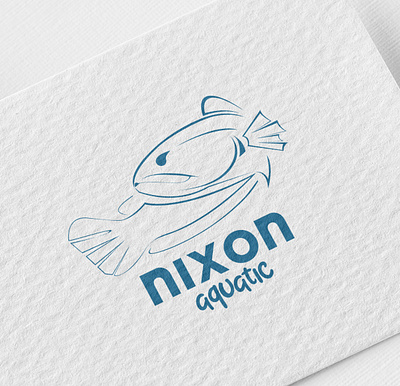 Nixon Aquatic aquatic design fish icon logo vector
