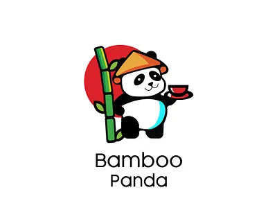 Bamboo Panda design graphic design icon illustration logo minimal