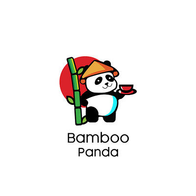 Bamboo Panda design graphic design icon illustration logo minimal