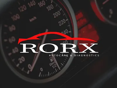 Rorx Autocare & Diagnostics - Logo Design branding design flat graphic design icon illustration logo minimal typography