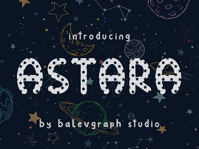 Astara Typeface branding handwriting joyful logo