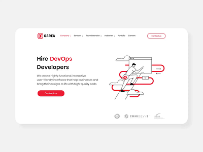 Animation for page Hire DevOps Developers