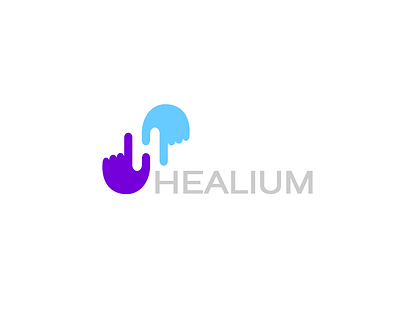 HEALIUM Logo (concept, design, build) H-old On Balloon design design hill design studio dribbble best shot healing heart helium lab212.com logo mauve purple logo turquoise vector