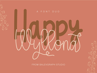Wyllona - Font Duo elegant invitation logo luxury sans typography
