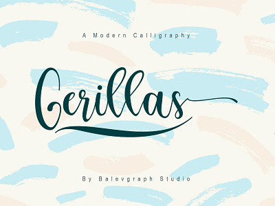 Gerillas - Calligraphy Script elegant logo luxury typography