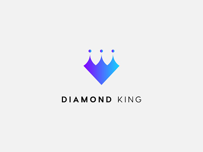 Diamond King logo creative logo diamond logo king logo minimalist logo
