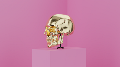 Skull 3d art blender blender3d illustration sculpting skull