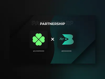 Clover x Bonza Partnership Graphic bonza bot clover graphic graphicdesign partnership proxies