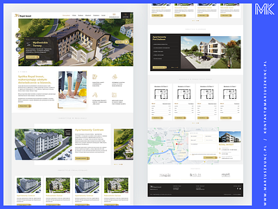 RI / deweloper / nieruchomości design grid homepage layout logo photoshop ui uidesign web webdesign