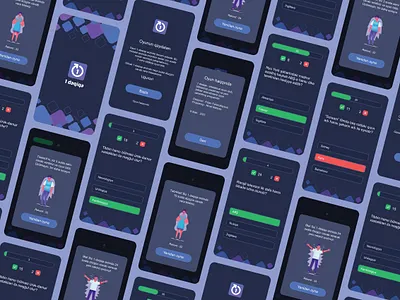 One minute (Bir deqiqe) Quiz app UI/UX design design game mobile app mobile app design quiz quiz app quiz game app ui user experience user inteface ux