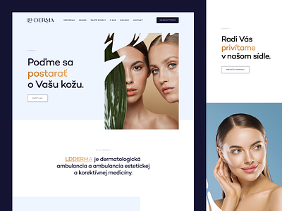 LDDERMA - Homepage b2c branding cms dashboard dermatology marketing product design responsive saas skin ui ui design user experience ux ux design visual identity web web app web design website
