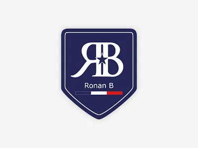 Ronan B • Branding blason blue brand brand identity branding branding design designbybry fashion french identity identity design illustrator logo logodesign logotype luxe luxury luxury logo men vector