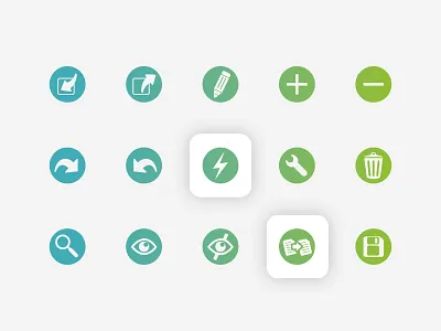 Child Neo • Icon Set blue branding color composants design designbybry green icon icon design icon set icons icons pack iconset pack ui ui element ui elements website