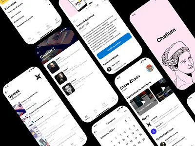 Redesign mobile UIUX courses app Chatium app course course app courses figma interface minimal mobile mobile app mobile apps mobile ui mobileapp mobileappdesign redesign ui ui design uiux ux ux ui design