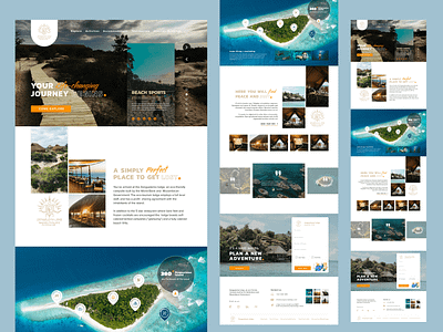 Zenguelemo lodge - Landing Page branding camp design eco friendly island landing page design lodge nature travel ui ux vacation web website