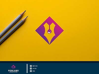 PENLABS adobe photoshop awesome awesome creative logos branding company logo corporate creative design dualmeaning flat for sale icon lab lineart logo design logotype minimalist modern logo pen typography vector