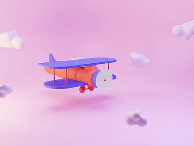 Plane blender blender 3d blender3d france illustration illustration3d nantes odindesign plane
