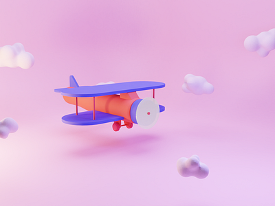 Plane blender blender 3d blender3d france illustration illustration3d nantes odindesign plane