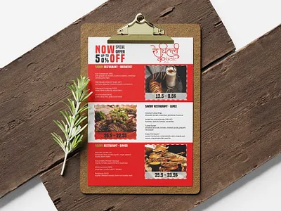 Red Chilli Food Junction Menu Design Template design illustration premium download psd