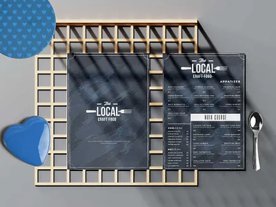 Local Food Menu Design Template branding design illustration logo
