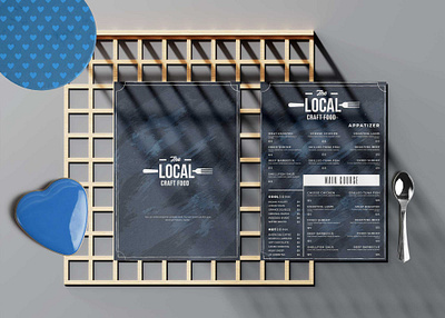 Local Food Menu Design Template branding design illustration logo