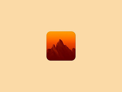 HikerApp Icon app branding colour design icon iconography illustration logo product design