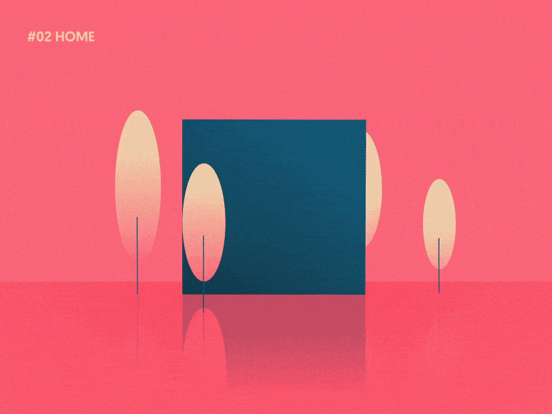 Inktober 52 / 02 Home 3d 3d animation adobe after affects animation illustration inktober52 motion animation motion design motion graphics particles vector illustration