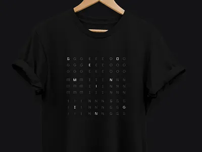 Geomining Swag black branding brandnew colours custom design geomining gray green grid illustration minimal swag t shirt typography