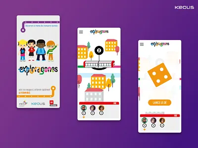 Keolis Exploragones app 01 android design illustration ios mobile mobile app ui ux