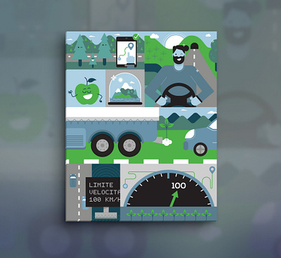 Brenner LEC web component illustration app character illustration ui vector