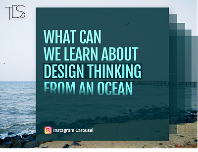 Insta post dribbble cover design thinking instagram post instragram ocean