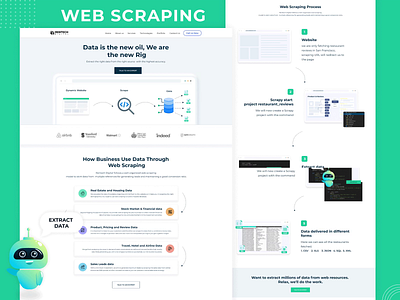 Web Scraping Services analysis big data concept data data cloud data mining data scraping data source data viz database design marketing python server service ui ux design visual web development website