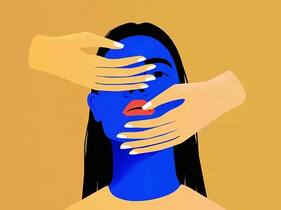 Hide berlin design girl girl character hide and seek illustration illustrator pixelmator ui woman