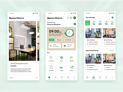 Co-workspace App app design cowork cowork app cowork app design cowork space app coworking space ux work app workspace