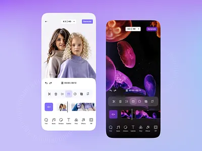 Video Edit App ai app camera emoji emojis emotion filters ios mobile photo photo app photo edit photo editing photo editor photo effect photography retouch sticker tool video